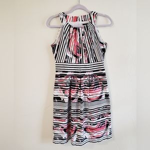 Nine West fit and flare knee length dress, sz 4